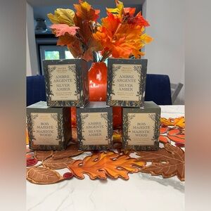 Silver Amber Scented Candle